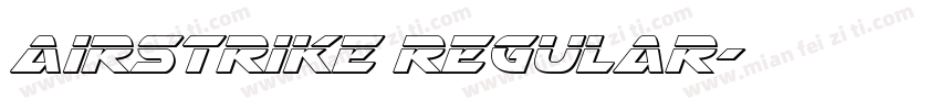 Airstrike Regular字体转换
